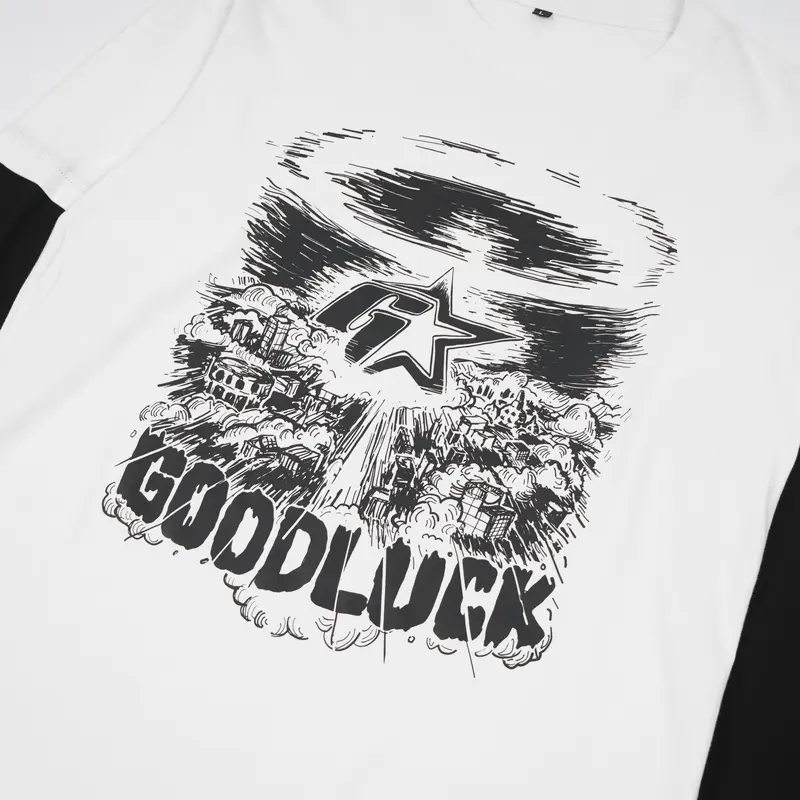 GDCK Longsleeve White TOXICITY / Kaos Hitam Lengan Panjang double layer Katun / Baju Distro Katun Combed Printing Oversize 1