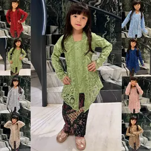 (Fashion) Kebaya Anak Kamari Tile Brokat Bordir / Kebaya Anak 3-6th dan 7-9th Brukat Tille