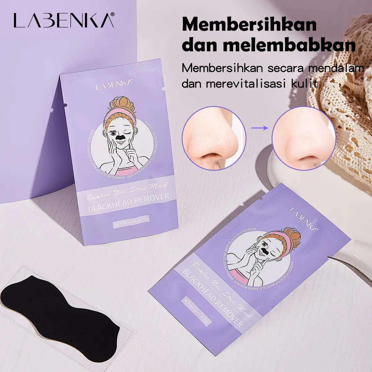 BPOM Labenka LBK-F20 Bamboo Nose Strip Mask Blackhead Remover