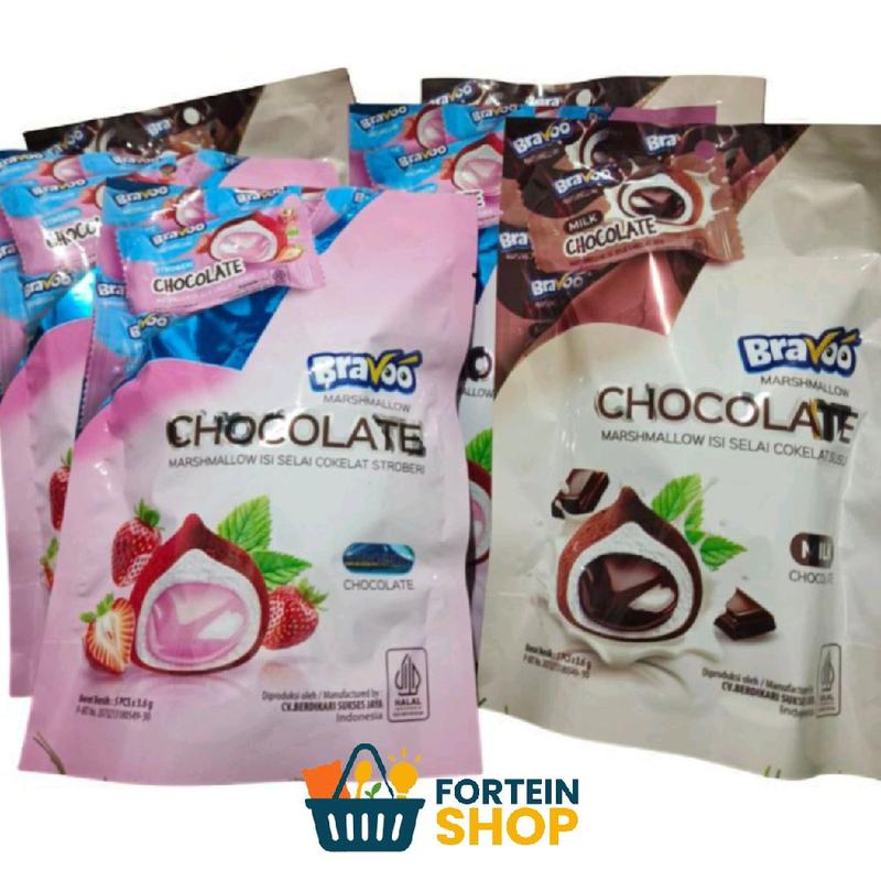 Bravoo Marshmellow Selai Cokelat (5PCS) - Shop | Tokopedia
