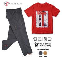 Gambar Setelan Baju Distro Anak Trademark Celana Kargo Parasut Panjang 2 warna Usia 3-12 Tahun Fashion Anak - Elnino Red + Parasut Kargo Panjang Hitam, Setelan M (3-4 tahun) dari Maximo Clothing Store Kab. Bandung 1 Tokopedia