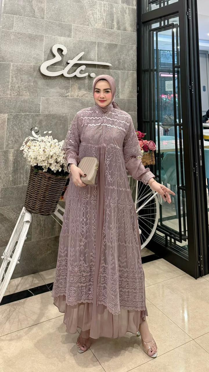 Product Introduction of gamis lebaran ziva dress terbaru original 7