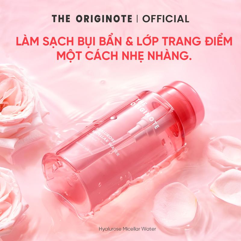 Nước tẩy trang The Originote tẩy trang dưỡng ẩm làm sạch sâu cho mọi loại da Hyalurose Micellar Water 300ml