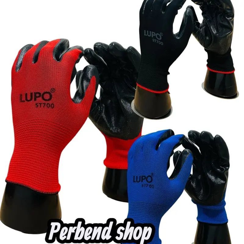 Lupo ST700 Paket 3 Pasang Sarung Tangan Karet Latex Anti Duri dan Benda Tajam untuk Perlindungan Optimal