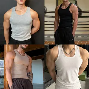 PAKAIAN DALAM PRIA SINGLET PRIA BODYFIT MUSCLEFIT KETAT NGARET ELASTIS LEKBONG FITNESS GYM OLAHRAGA