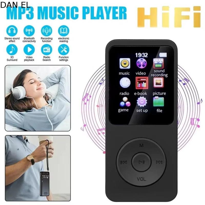 DAN EL Thời trang Type-C MP3 dành cho học sinh Bluetooth 5.4 Màn hình màu Máy…