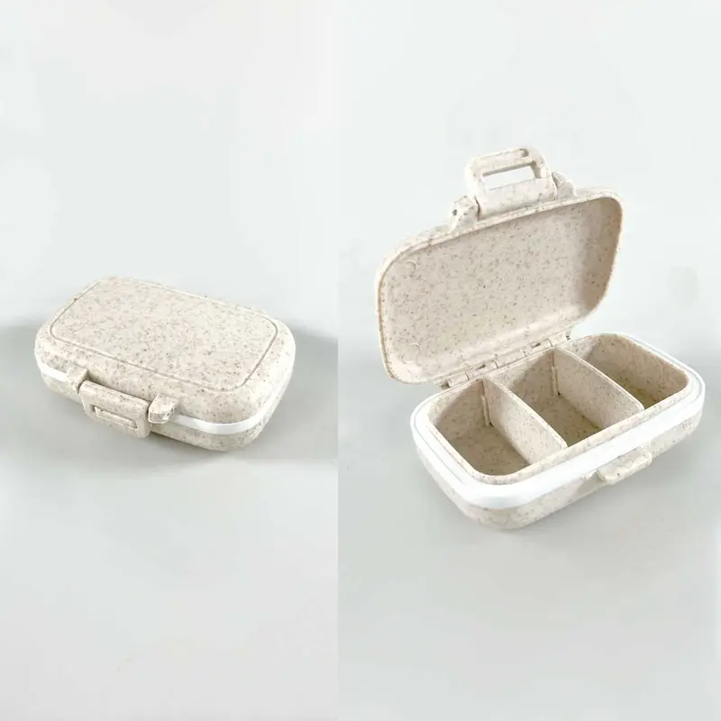 SHURUN Kotak Obat Mini Portable Medicine Pill Box Adjustable 3 Grid 2