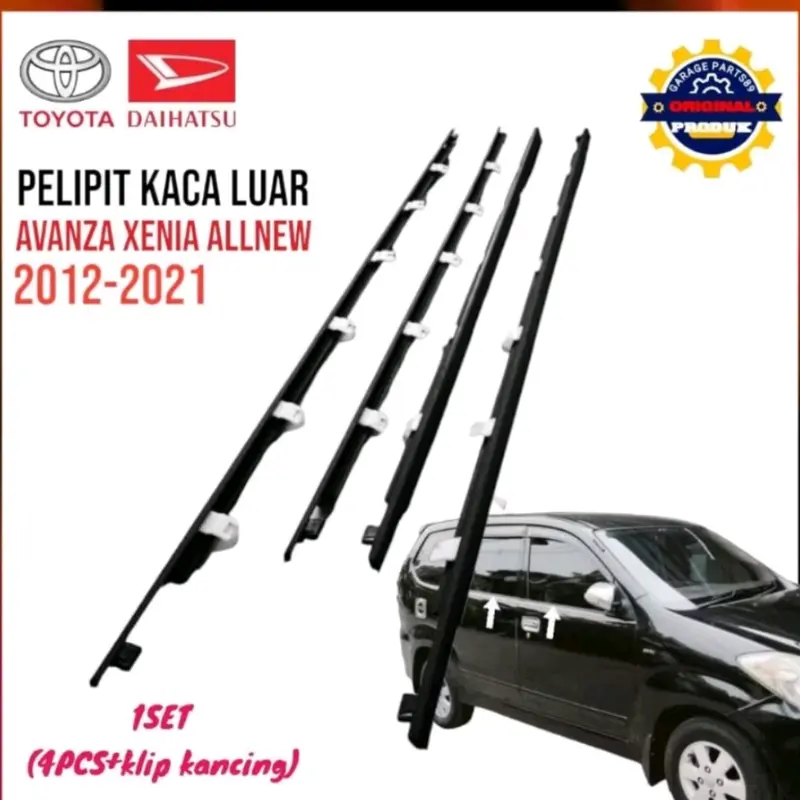 Pelipit Kaca Mobil Avanza Xenia Velos 2012-2021 Original Satuan (Per Pcs) - Harga per 1 Pintu - Car 0