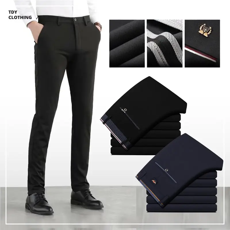 Formal Pants Elastic Pants Men Business Trousers Casual Pant Office Wear Seluar Kerja Office MP 098