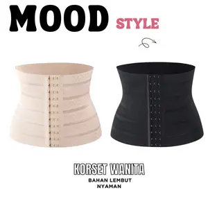 MoodStyle // KR660 Korset Sabuk Cewek Belt SIZE KECIL KOREA Ketat Polos Garis Wanita Fashion S, M, L, XL