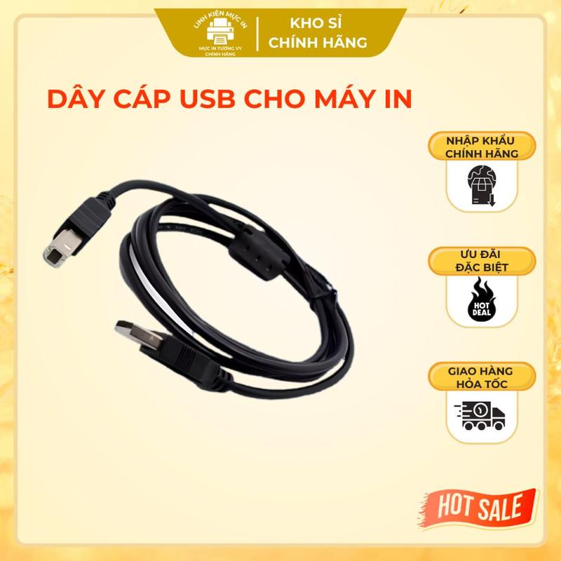 Dây cáp cho máy in CANON 2900/3000/1020/1010 dài 1,5m loại chính hãng chống…