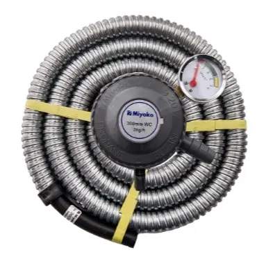 MIYAKO RMS-206M Selang Gas 1.8M dan Regulator Meter - Silver 2