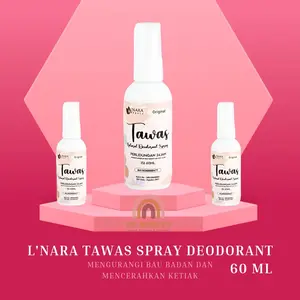 L'NARA Tawas Spray Deodorant - Deodorant Antiperspiran Alami Lnara Untuk Bau Ketiak