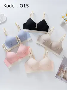 Bra O10/O15 BH Menyusui Busa Tanpa Kawat Bahan Katun Premium Bukaan Atas & Tengah / Nursing Bra / Maternity Bra / BH Bumil Premium