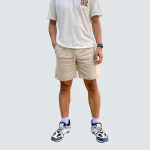 Boardshort Celana Pendek Pria Celana Chino Pria Giorgio Jcuts WarnaKREM Bahan Full Katun Twill Reguler Jahitan Tiga Rapih Warna Solid Tidak Mudah Luntur Kain Nyaman Desain Rapi Shorts Casual atas lutut keren celanapendek kek in ian