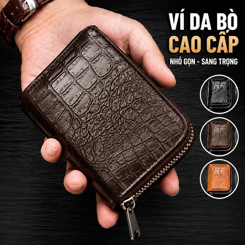Ví đựng thẻ bằng da mềm, unisex, dung lượng lớn, khóa từ tính, có thể đựng thẻ…
