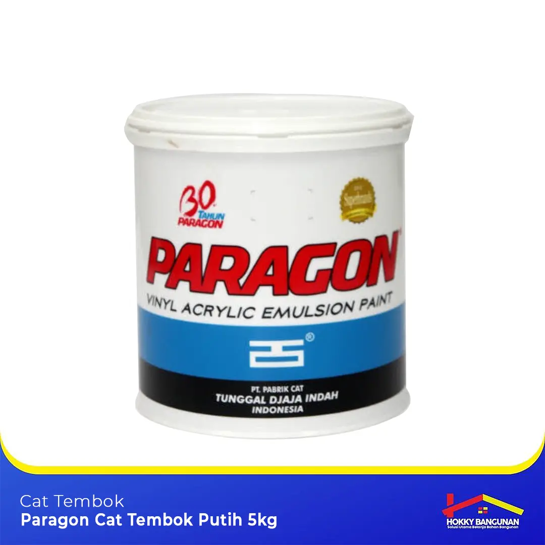 Paragon Cat Tembok Warna Putih Kemasan 5kg