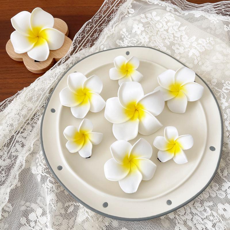 Aksesori rambut etnik Dai, hiasan kepala bunga telur, klip rambut ...