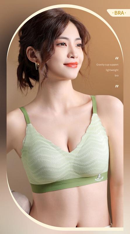 Product Introduction of Lingerie Bra Women Seamless Nude Feel Underwear Women's Small Chest Push up 2024 New Machine Washable Fixed Cup Anti-Sag Bra 1