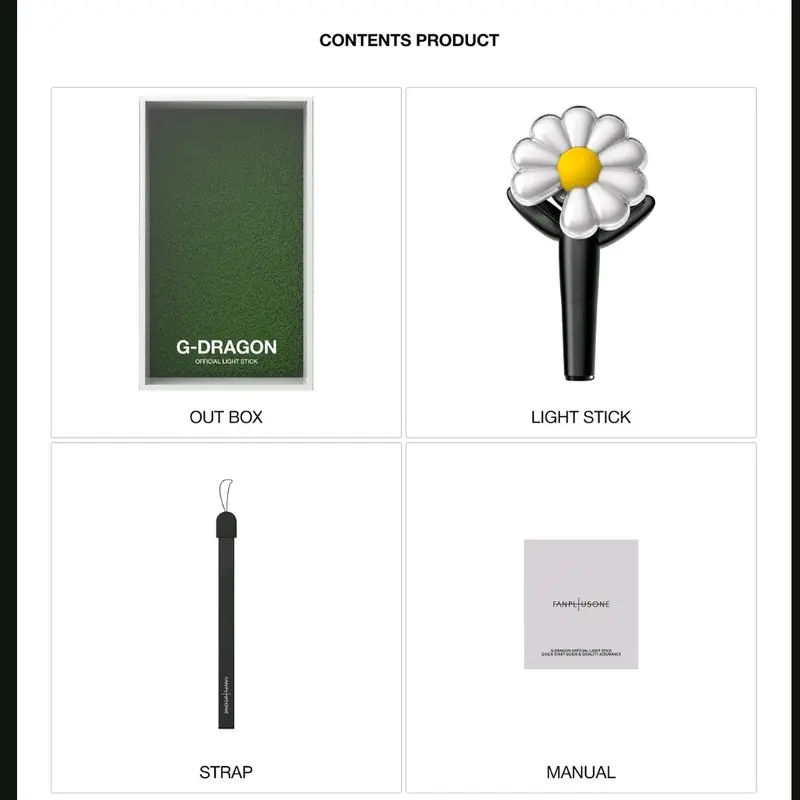 [BATCH2]  G-DRAGON OFFICIAL LIGHT STICK / LIGHTSTICK G DRAGON / ALBUM BIGBANG 1