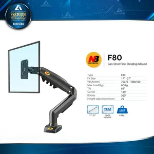 Bracket TV Monitor LED LCD North Bayou NB F80 NBF80 17"-30" Tilt Swi