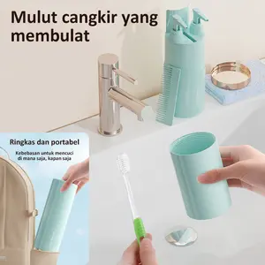5 in 1 Multifungsi Travel Kit Organi​zer Portable Praktis Perlengkapan Kamar Mandi