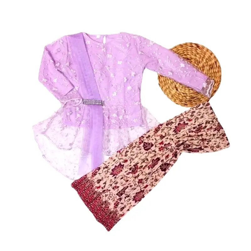 SATU SET LENGKAP KEBAYA SLENDANG AURORA ROK SPAN PLISKET, untuk  anak usia 4 sampai 14 tahun, Fashion kebaya anak perempuan,kebaya wisuda ,kebaya modern,kebaya anak,kebaya modern,kebaya cantik,kebaya tk,sd,smp. 4