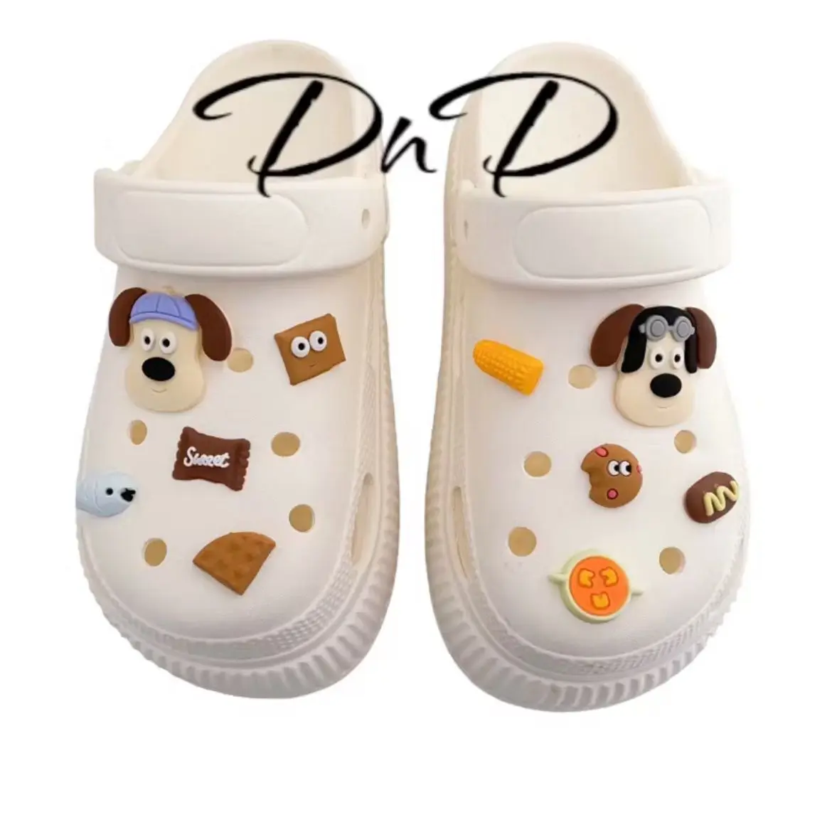 Premium Aksesoris Jibbitz Sandal 1 Set Pin Charm Dog Doggy