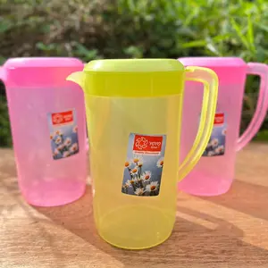 Yoyo Start 6 PCS Teko Plastik 1,4 Liter Tumbler Minum Gelas Es Teler Viral Plastik Aman Kapasitas 1,4 Liter Cocok untuk Yoyo Start dan Minuman Sehari-hari