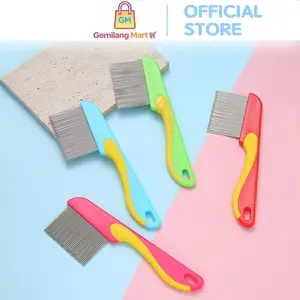 Sisir Kutu Gagang Panjang H767 Sisir Serit Kutu Alat Pembersih Ketombe Efektif untuk Rambut Dewasa dan Anak