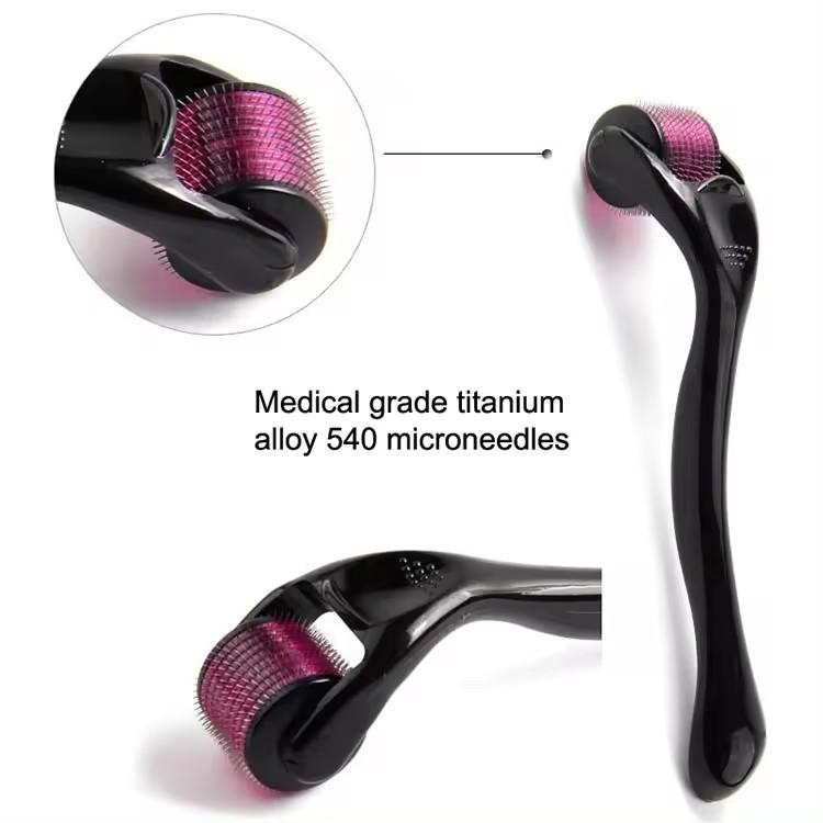 Product Introduction of Derma Roller 540 Microneedling Darma Roller Beard Growth Hair Roller Micro Needle Face Derma stamp 5