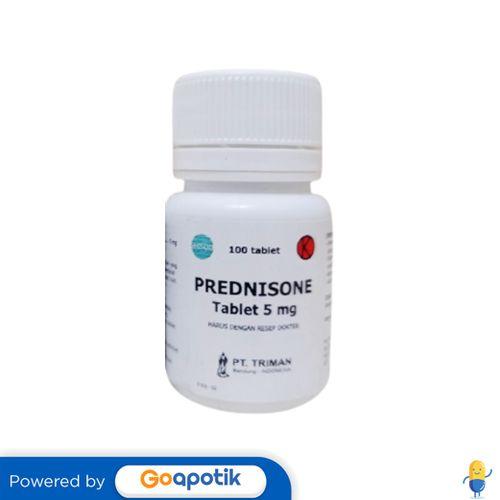 PREDNISONE TRIMAN 5 MG BOTOL 100 TABLET