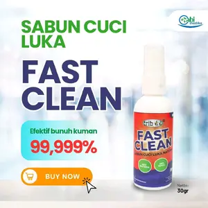 Tribee Fast Clean Sabun Antiseptik Cuci Luka 30ml untuk Semua Jenis Luka Halal Kemenkes