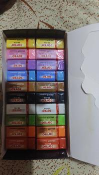 Product Review of 1 pack isi 40 pcs penghapus kecil/eraser warna warni joyko er-110 murah Stationery Pensil Hitam from F**a 0