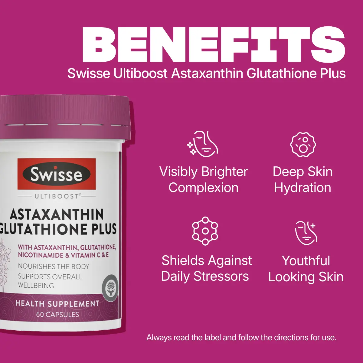 Swisse Ultiboost Astaxanthin Glutathione Plus 60S - TikTok Shop Malaysia Swisse Ultiboost Astaxanthin Glutathione Plus 60S - TikTok Shop Malaysia