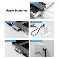 Gambar Hagibis ZJTN14 USB to USB C Adapter USB A Male to Type C Female Connector Right Angle OTG Connector for USB Flash Drive Mouse Keyboard - Middle L Front dari Hagibis Indonesia Kota Administrasi Jakarta Barat 4 Tokopedia
