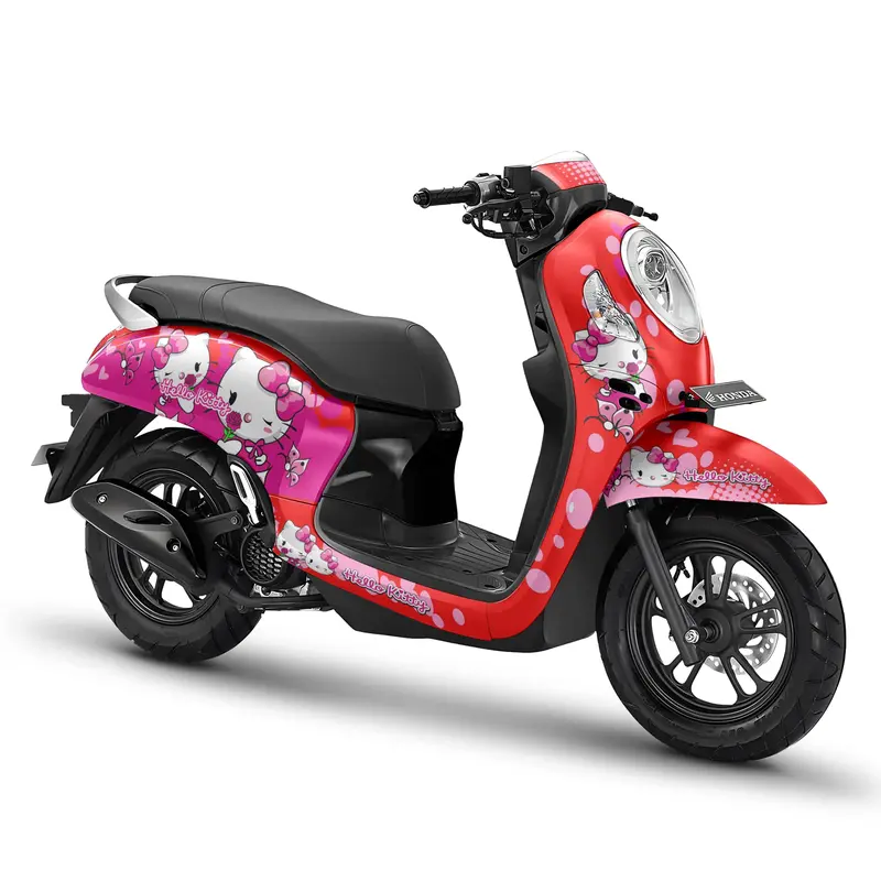 Decal scoopy Full Body - Stiker Scoopy Full body FI SPorty Fashion Stylish prestige Kartun HK  5 Motor Motorcycle 3