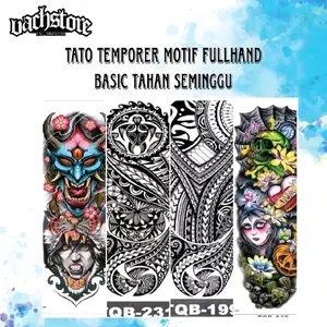 Tato Temporer Model Full Lengan Tangan Temporary
