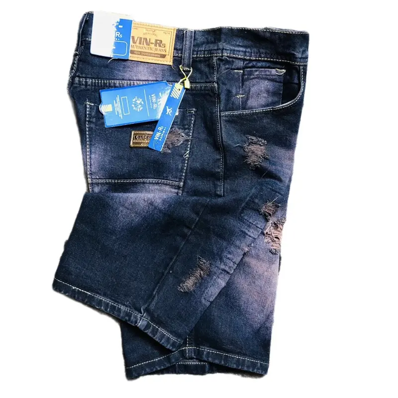 CELANA JEANS PENDEK SOBEK Distro Nyaman Pria Denim 0
