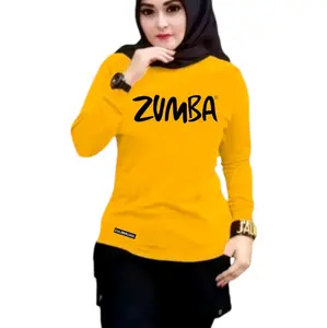 kaos olahraga wanita|atasan wanita muslimah lengan panjang|kaos senam|kaos joging fitness  volly Sport Baju Top Sporty Polos
