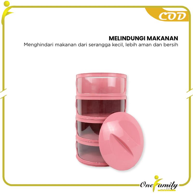 [COD] OFM C418 Tudung Saji Susun Penutup Makanan Anti Debu 5