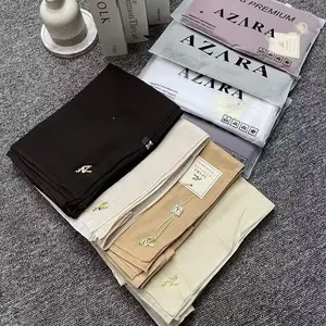 HIJAB SEGI EMPAT AZARA || Hijab segi empat azara premium logo witch pouch