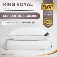 Gambar Paket 1 Bantal+1 Guling Hotel Bulu Angsa Asli, King Royal 70% Down dari ddpillow Kota Administrasi Jakarta Barat 1 Tokopedia