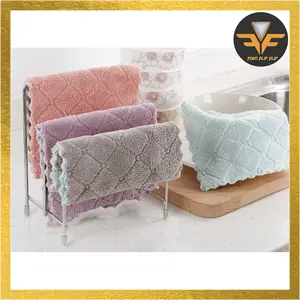 Kain Lap Piring Anti Minyak Bahan Microfiber / KAIN LAP MICROFIBER SERBET DAPUR LAP MICROFIBER Buah Cleaning