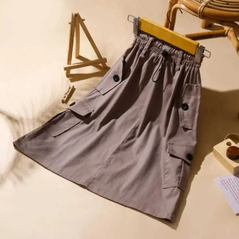Rok Cargo Anak Perempuan 1-12 Tahun Diamon Stretch King Drill