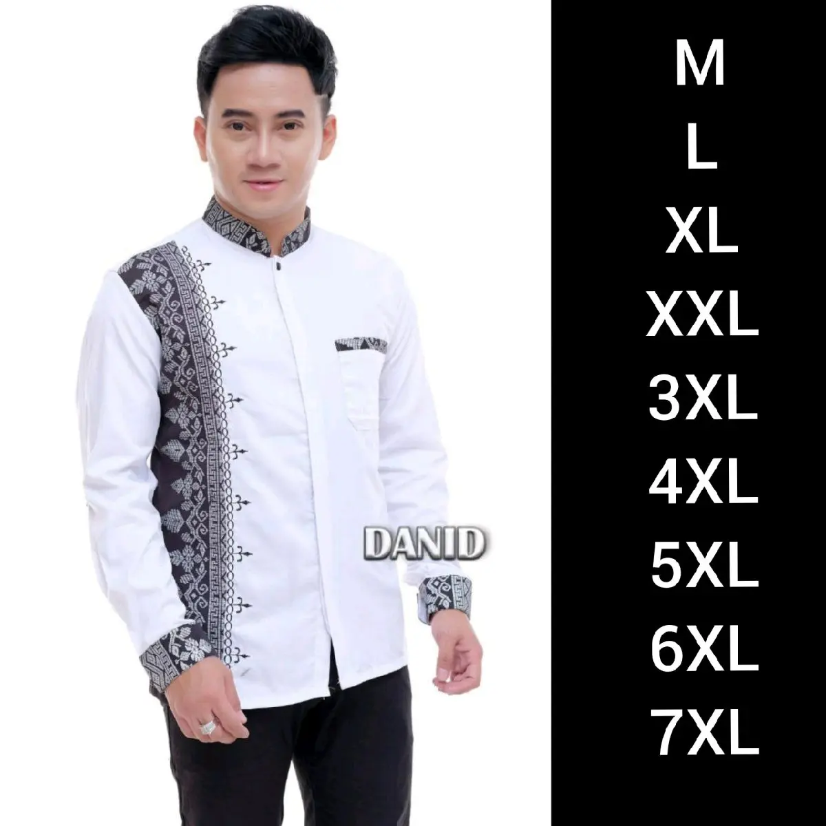 Baju Koko Pria Jumbo XXL 3XL 4XL 5XL 6XL 7XL Lengan Panjang Terbaru