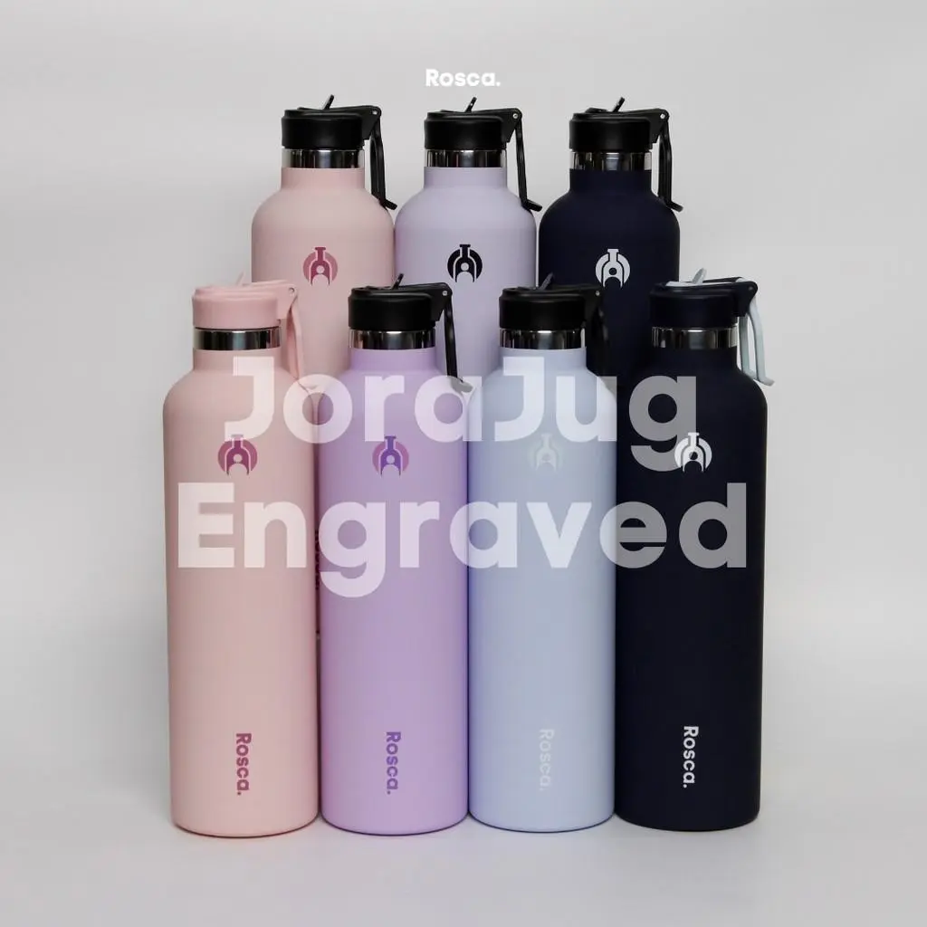 [ENGRAVED] Rosca JoraJug Tumbler Stainless 1 Liter Botol Minum 1 Liter Tahan Panas / Dingin Portable Stainless Steel Tumblr Cosmic aesthetic