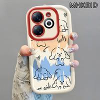 Gambar MHKEID Casing Hp untuk Infinix Smart 8 Smart 8 HD Smart 8 Plus Smart 8 Pro Tecno Spark 20 20C GO 2024 POP 8 Case Pola Beruang Beruntung Kasing kepulan krim Silikon Softcase Casing - Gaya1, Infinix Smart 8 dari MHKEID MALL Kab. Tangerang 2 Tokopedia