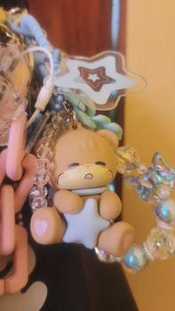 Product Review of Mikko string beads chain bag charm can hang mobile phone charm cute girls doll keychain fashion pendant surprise couple gift from m** h**🩷 0
