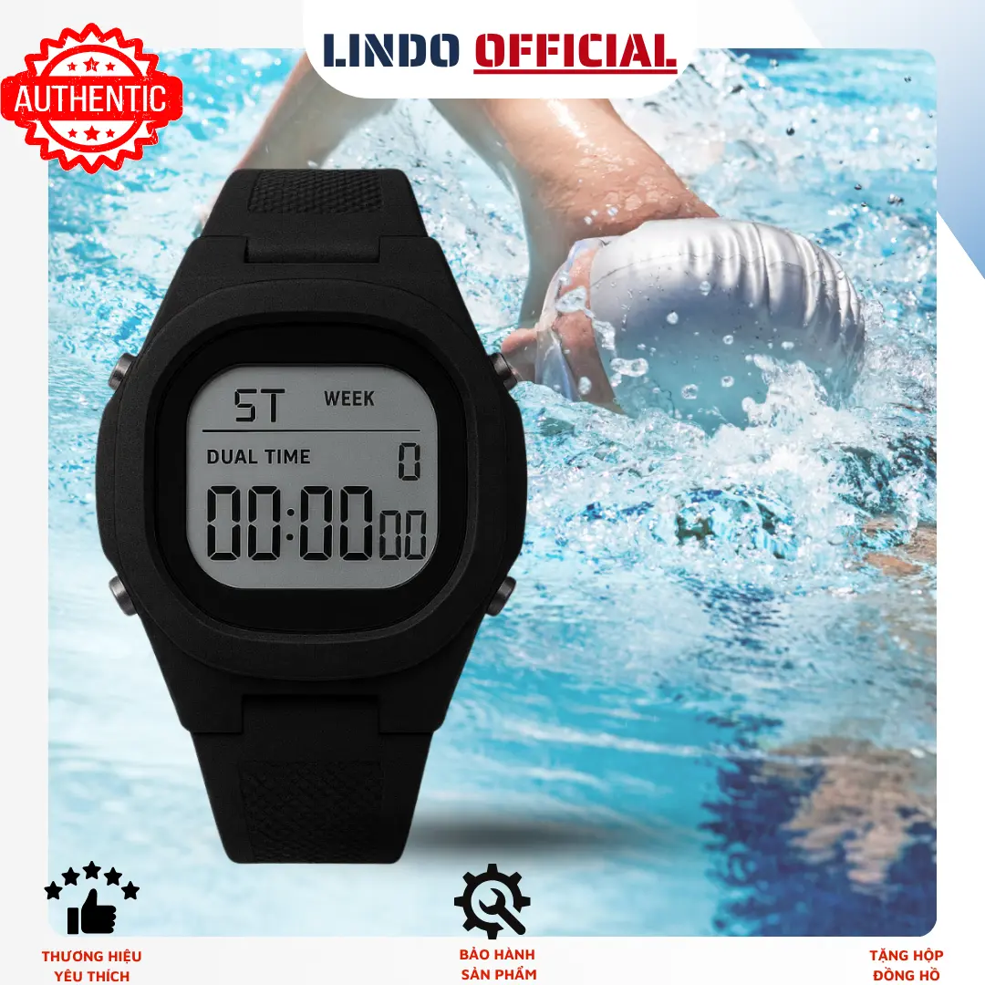 Đồng hồ nam chính hãng thể thao chống nước 100M bảo hành 5 năm tặng pin tặng hộp bền bỉ Bami BM300